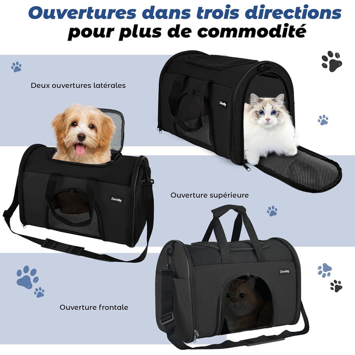 Транспортна переноска для котів та собак, дихаюча та складна, переноска для котів з регульованим плечовим ременем, знімна подушка