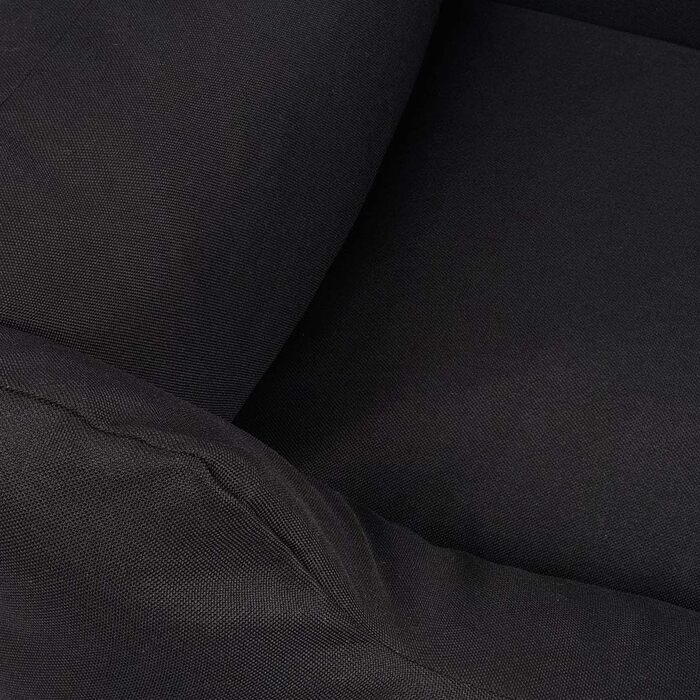 Лежак для собак Knuffelwuff Lotte XXL 120x85 см чорний, велюр, знімний чохол, для великих, середніх і малих порід, праний, преміум-якість