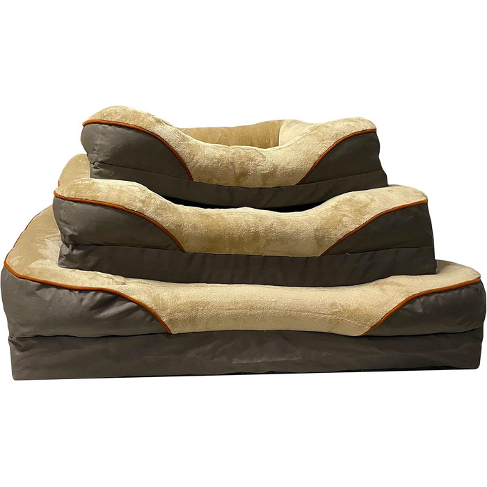 Крісло-ліжко для собак Magic Dog з ергономічною матрацом з memory foam, м'який плюшевий чохол, різні розміри, підходить для собак маленьких, середніх та великих порід, знімний та пральний чохол, нековзне покриття