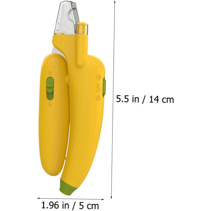 Тримач для когтів для собак та котів BESPORTBLE з LED-підсвічуванням: безпечний триммер для догляду за кігтями