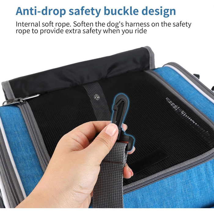 Велосипедна сумка-переноска для собак, зручний рюкзак для прогулянок та подорожей, безпечний транспорт для тварин
