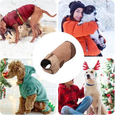 Зимовий одяг для собак Bequee: регульована куртка для собак, тепла накидка для малеких та великих цуценят, для прогулянок та подорожей (XL)