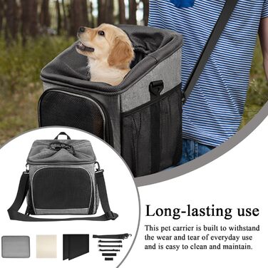 Корзина для тварин на велосипед | Велосипедна корзина для собак – легке кріплення, аксесуар, сумка-переноска, дихаюча для продуктів, походів у гори, заднього двору, кемпінгу