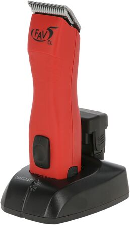 Акумуляторна машинка для стрижки собак Agrarzone Edition Aesculap FAV5 CL з набором гребенів | Потужна машинка для собак з ножем 1,5 мм | 4 години роботи | Професійний тріммер для собак, коней