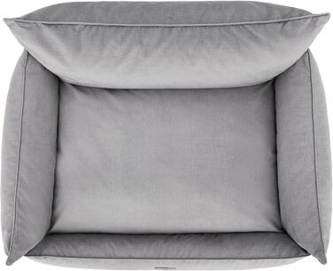 Ляжка для собак - кошик для собак маленьких, середніх та великих порід - м'яке ліжко для собак, собаче диванчик - знімний та пральний чохол - Joker - розмір L: 106 x 80 см (S - 64 x 49 см, Asche Fancy)