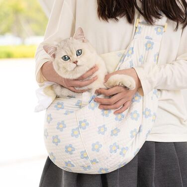 Транспортна сумка для собак - маленька переноска для тварин з ременем, легка переноска з кріпленням для безпеки під час подорожей, прогулянок та екскурсій