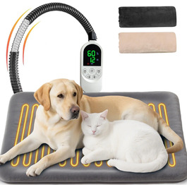 Килимок грілка для тварин 70x45 см: великі собаки, коти, анти-гризучий, з регулюванням температури