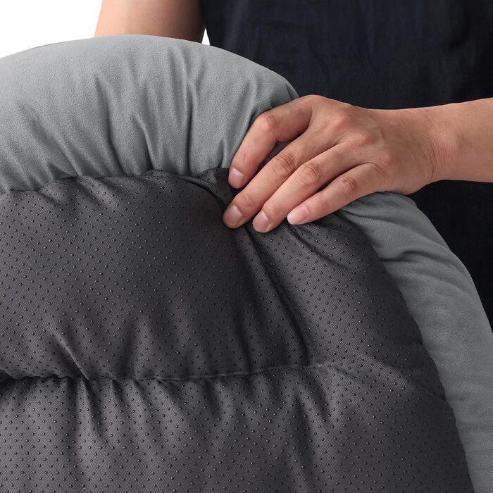 Ліжко для кота BEDSURE, 51x41 см, сіре. Зручне ліжечко для кота та маленьких собак з неслизьким дном та м'яким бортиком. Підходить для дому.