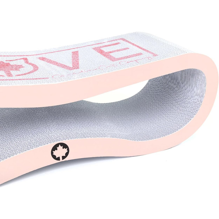 Кігтеточка для котів Orbit 2.0 рожева - Love Cat: картон, мотузка, шліфування кігтів