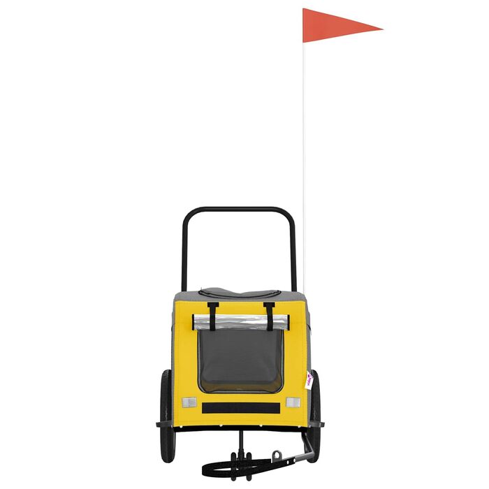 Брелок для велосипеда Oxford - жовто-сірий, вологостійкий, для собак, модель 93847