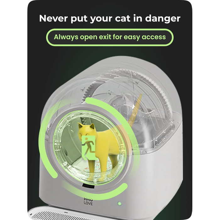 Автоматичний самоочисний лоток для котів TY-PRO, XXL, для 2+ котів, з APP-керуванням