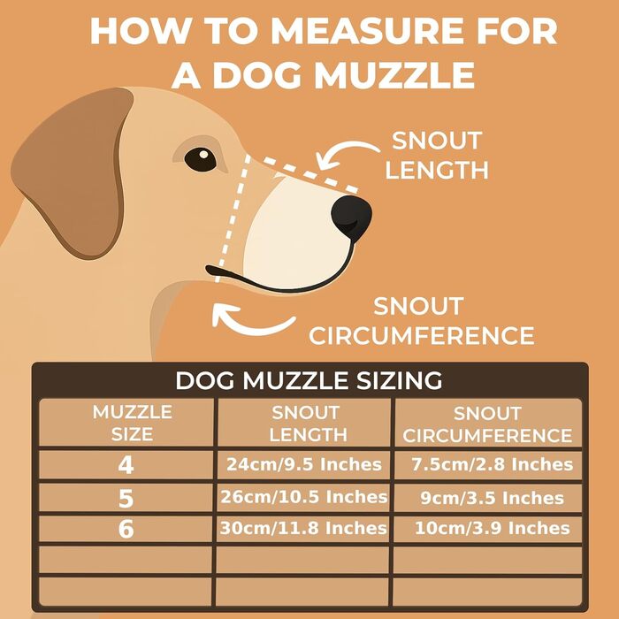 Шкіряна маска для собак L&J Pets для мопсів, пуделів, хаскі та інших собак з подібним розміром морди (5, Чорний) Чорний 5