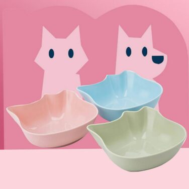 Набір мисок для котів з антиковзним покриттям, 5 шт. - миски для корму та води для кошенят, дорослих котів та цуценят