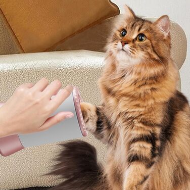 Електричний мийник лап для собак та котів | Автоматичний пристрій для чищення лап домашніх тварин (білий, рожевий)