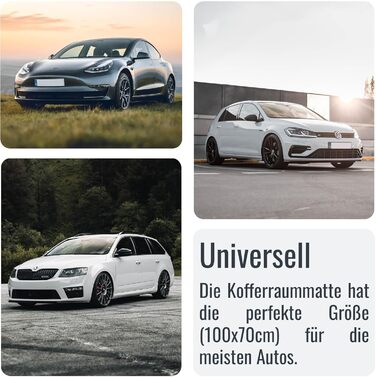 Захист для багажника автомобіля Achilles – килимок для багажника з захистом від подряпин та вологи – для собак – універсальний розмір 100x70 см, чорний