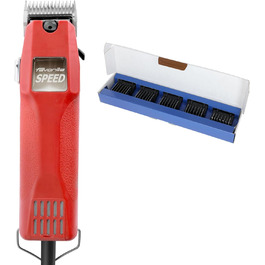 Професійний шерстьостригач Agrarzone Edition Aesculap Favorita Speed для собак та коней | Набір з насадкою | Потужний німецький тример для тварин