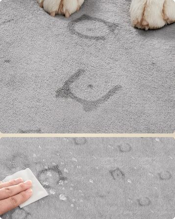 Водонепроникний килимок для собак Feandrea (2 шт.), 122 x 61 см, сірий - для кроликів, хом'яків, морських свинок