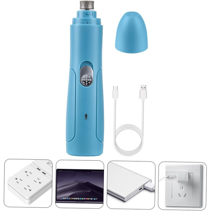 Електричний триммер для обрізання кігтів Kisangel - тиха модель для собак та котів середніх та малих порід