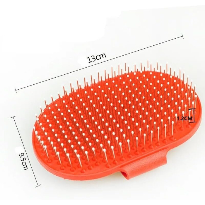 Щітка для собак, інструмент для догляду за шерстю, професійна щітка для собак (червона)