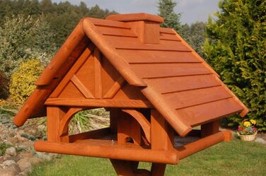 Будиночок для птахів з годівницею та сонячною підсвіткою Vogelvilla V19, без стійки