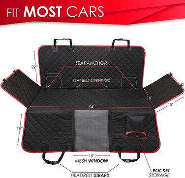 Чохол на сидіння автомобіля для собак, домашніх тварин та дітей, тип 