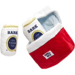Barkbox інтерактивна іграшка для собак 2-в-1 із плюшу, зі звуком, для дрібних порід і цуценят, розвивальна, з ефектом розриву, Camping-Held