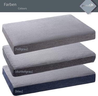 Ортопедичне собаче ліжко з знімним та пральним чохлом, світло-сірий колір, розміри XS