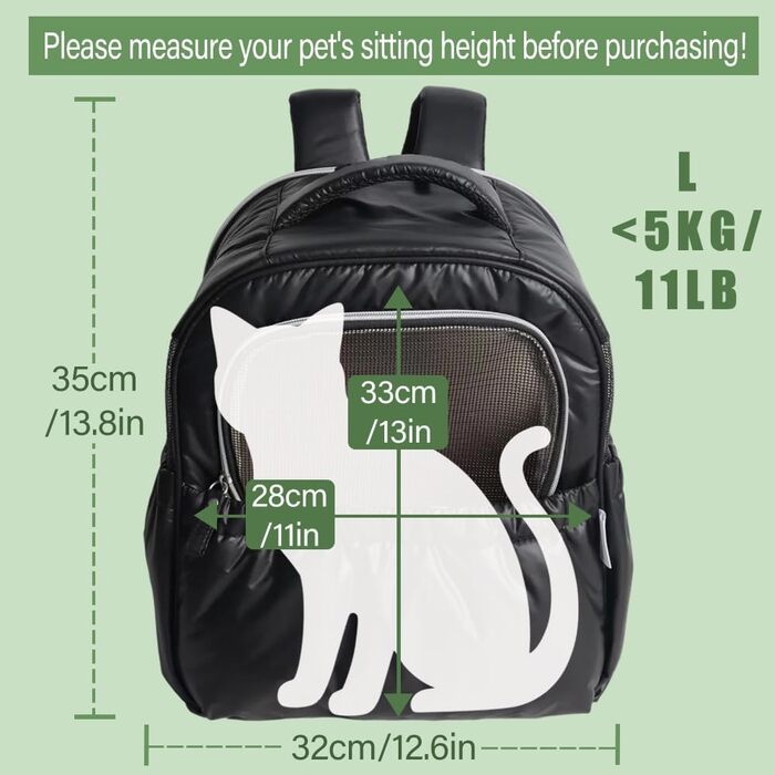 Розширювана переносна коробка для котів – складана переноска для котів та маленьких собак до 6 кг, легка переноска для собак, дихаюча та компактна переноска, світло-сіра (чорна)