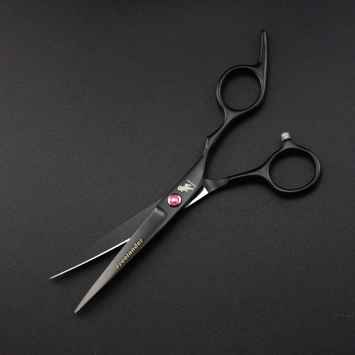 Набір для догляду за шерстю Freelander для собак та котів, 5 предметів: ножиці 15 см, ножиці для фінальної обробки, вигнуті ножиці, гребінець для шерсті