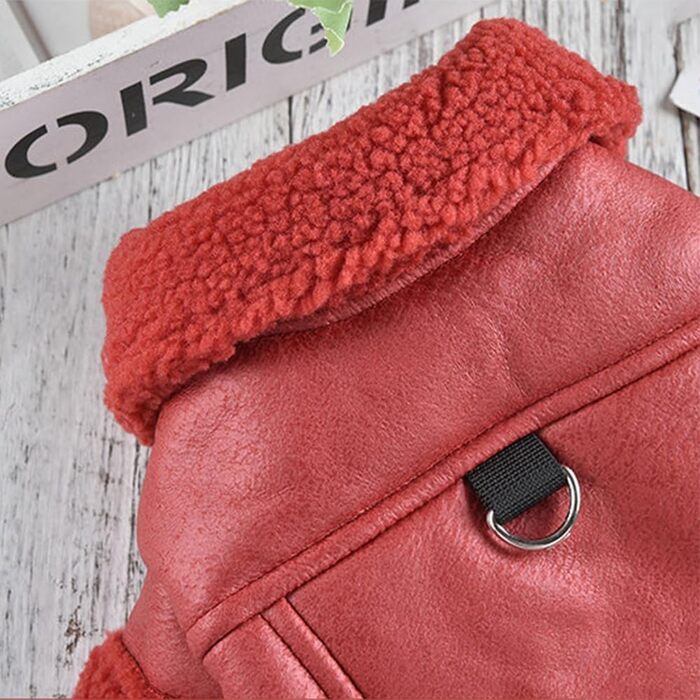 Зимова куртка для собак великих порід, тепла, водонепроникна, з відбивачами, червона (XXX-Large)