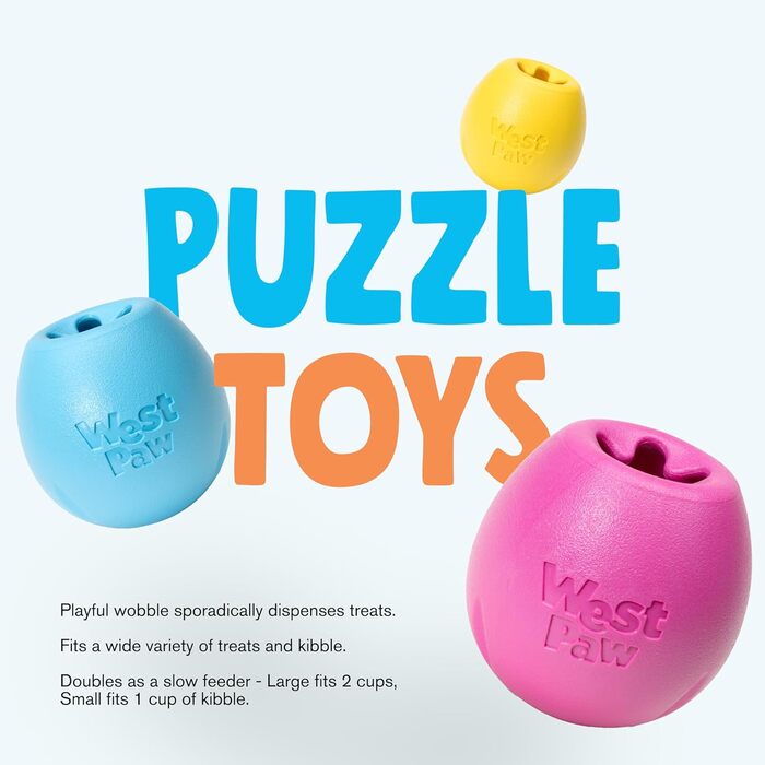 Іграшка для собак WestPaw Echo Rumbl L, помаранчева, 10 см
