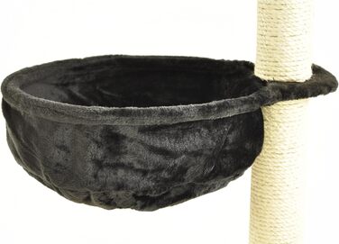 Мульде для котів Nanook, гніздо-платформа для когтеточки, чорний, 40 см Ø, 12 см глибина