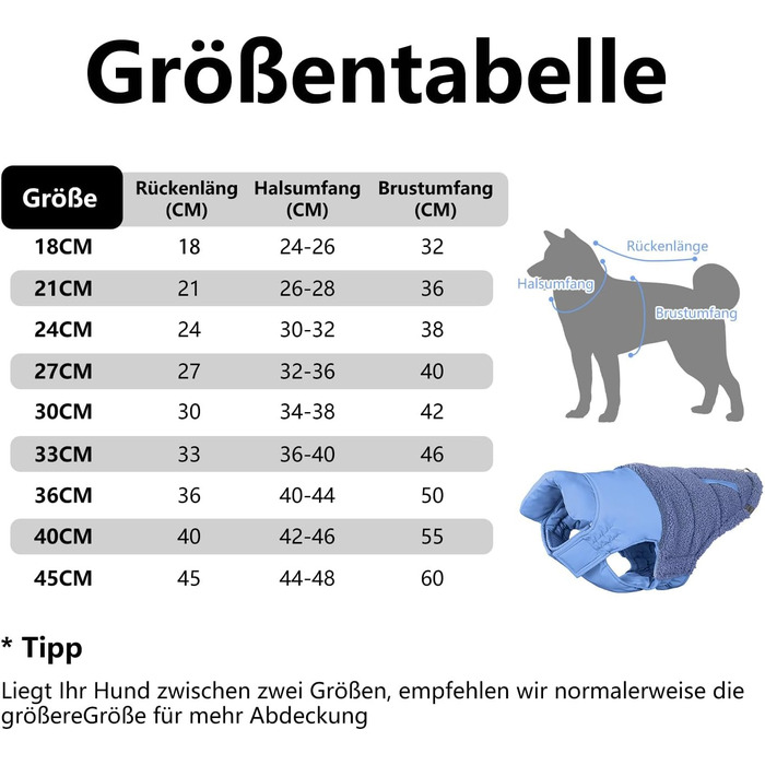 Зимовий теплий жилет для собак з інтегрованим шлейкою, водо- та вітронепроникний, світловідбиваючий, зручний, регульований (Блакитний, 3XLP, обхват грудей 55 см)