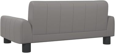 Крісло-ліжко для собак та котів з екошкіри, 70x45x30 см, сірий колір. Зручне, водовідштовхувальне та довговічне ліжко для домашніх тварин