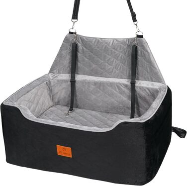 Підвищення для собак у машину - автокрісло для маленьких/середніх собак до 27 кг, з безпечною шлейкою та знімним м'яким матрацом для подорожей