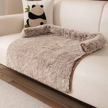 М'яке ліжко для собак та котів, софа з бортиками, 75x75 см, колір R-Khaki