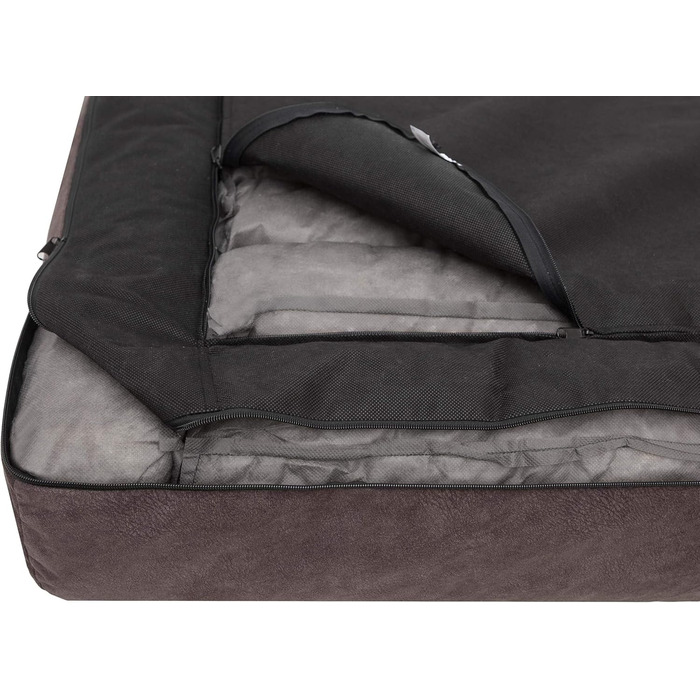 Крісло-лежанка для собак, лежанка-софа, м'яке ліжко для собак, 80x53 см (XXL, коричневий)