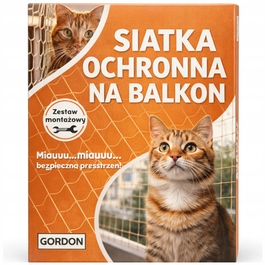Захисна сітка на балкон для котів та птахів, комплект 3х6 м