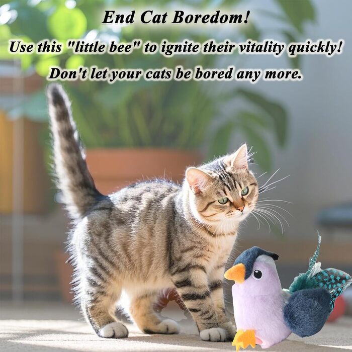 Інтерактивна іграшка для котів SuHaco GiGwi Melody Chaser: мишка з дзвоном, активується при русі