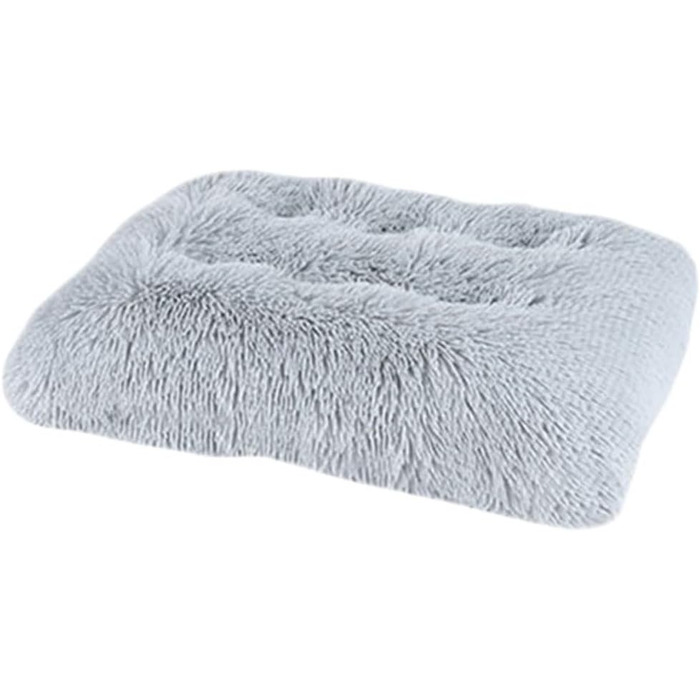 М'яке ліжко для собак та котів GUOCU Deluxe, 94x63 см, сірий колір. Зі знімним чохлом, неслизьким дном та теплим флаєсом.