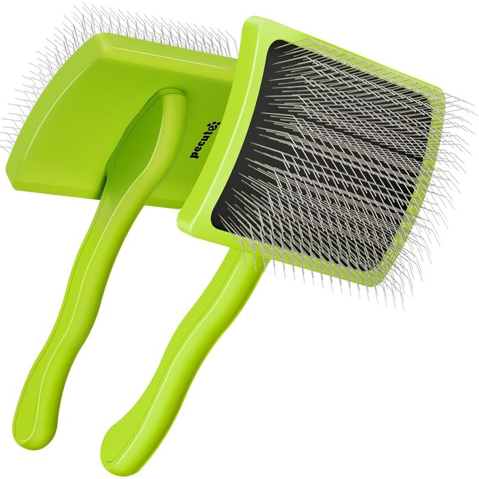 Пекют Лікер Бьорте Профі: щітка для собак, видаляє підшерсток, ковтуни. Підходить для пуделів, тедді, кокапу. Довжина щетини 25 мм