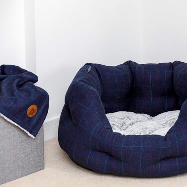 Крісло-ліжко для собак Petface Midnight Tweed, овальне, розмір M, для середніх порід