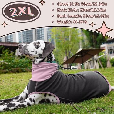 Пуловер для собак IECOii: теплий флісовий пуловер, сорочка, жилетка для собак, сірий колір, розмір L (обхват грудей 48 см)