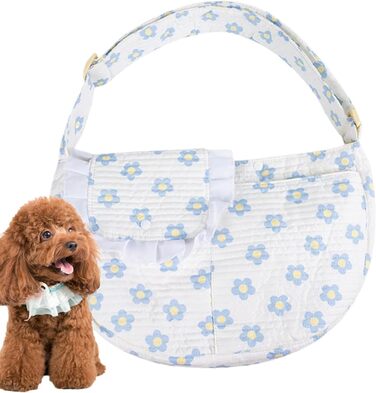 Транспортна переноска для котів та маленьких собак, блакитна, 15 x 15 x 5 см