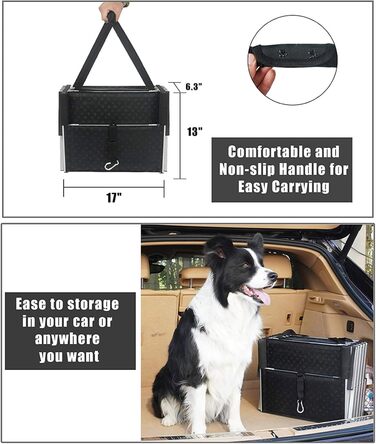 Сходинка для собак у машину, 6 сходинок, антиковзаюча, складна, для маленьких та великих собак