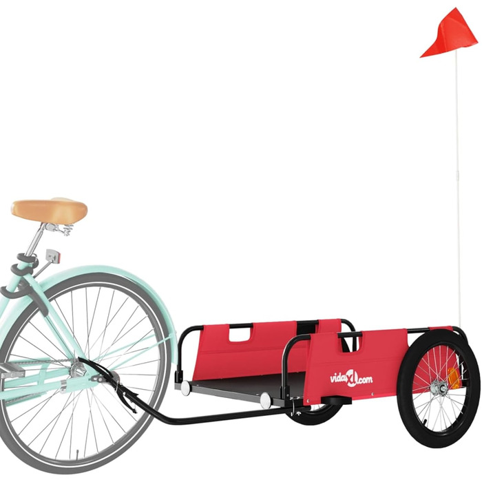 Причіп для велосипеда ARKEM, червоний, з тканини Oxford та сталевим з'єднувачем. Причіп для велосипеда, кошик для собак