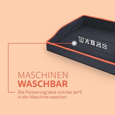 Портативне лежанка для собак та котів Bestlivings - оранжева (80x60 см) - розкладне, для подорожей, зі стабільним каркасом