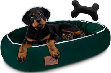 Ортопедичне ліжко для собак середніх порід 95x65 см Hazelnut (S 70x50 см, Зелений)
