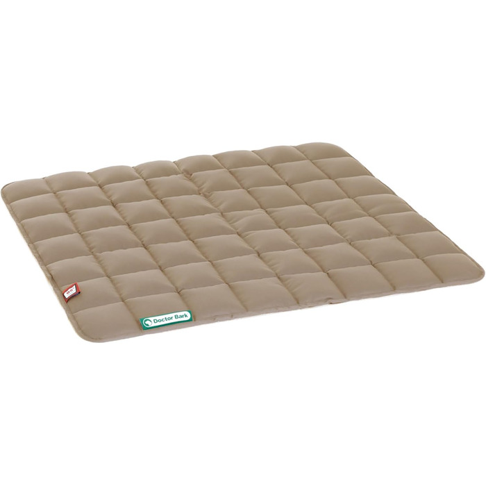 М'яка та якісна лежанка для собак середніх порід Doctor Bark, 80x70 см, Goldbraun (золотисто-коричнева), для дому та вулиці, витримує прання до 95°C