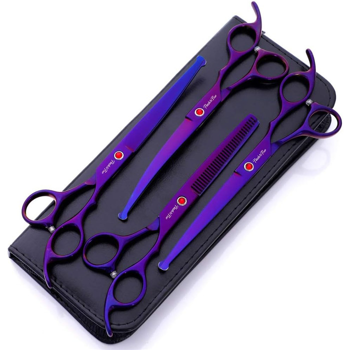 Набір для стрижки тварин: професійна фен-шпора, ножиці для грумінгу собак та котів, ножиці з нержавіючої сталі